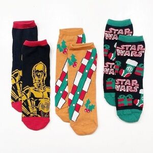 Star Wars Christmas novelty ankle socks